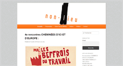 Desktop Screenshot of non-lieu.fr