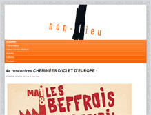 Tablet Screenshot of non-lieu.fr